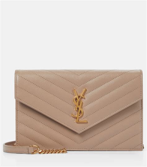 ysl wallet nude|CASSANDRE ENVELOPE CHAIN WALLET IN GRAIN DE .